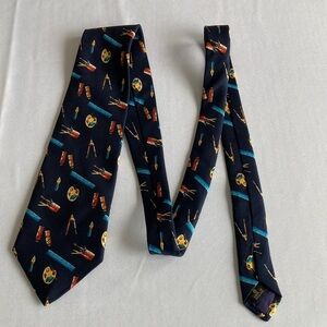 Charles Rose 100% Silk Tie Artist Geometric Designs - Fine Quality Neckwear